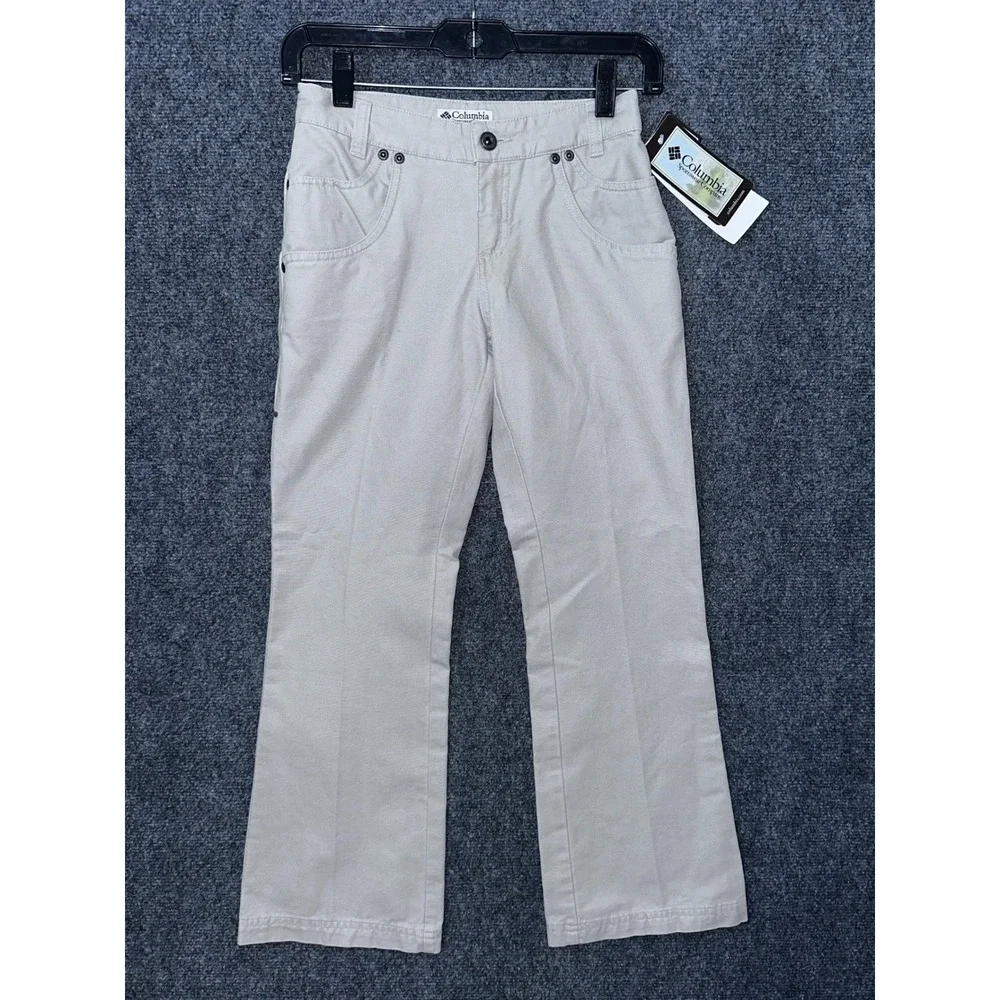 Columbia Girls Camper Girl Pant Fossil Beige AG8126-160 Youth Size 8 NWT